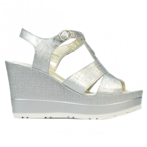 Damen Sandalen 5054 silber perlmutt Damen Sandalen 5054 silber perlmutt