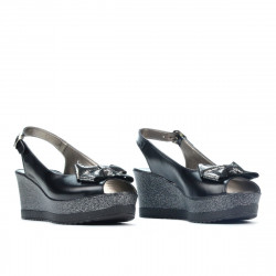 Damensandalen 5053 schwarz