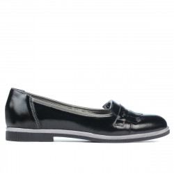 Damen Freizeitschuhe 699 Schwarzlack kombiniert