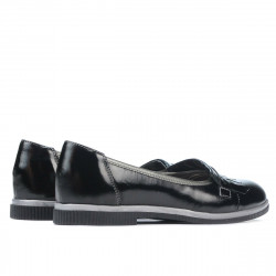 Damen Freizeitschuhe 699 Schwarzlack kombiniert