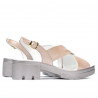 Damen Sandalen 5052 Puder Perlglanz