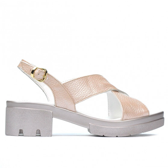 Damen Sandalen 5052 Puder Perlglanz Damen Sandalen 5052 Puder Perlglanz