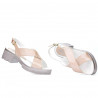 Damen Sandalen 5052 Puder Perlglanz