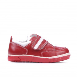 Kleinkinderschuhe 64c rot+weiß