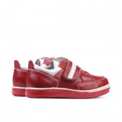 Kleinkinderschuhe 64c rot+weiß