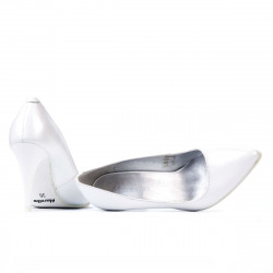 Elegante Damenschuhe 1246 Perlmuttweiß