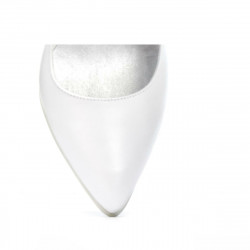 Elegante Damenschuhe 1246 Perlmuttweiß