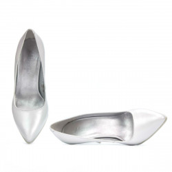 Elegante Damenschuhe 1246 Perlmuttweiß