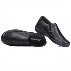 Damenmokassins (große Größen) 6000m schwarz