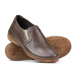 Damen-Mokassins (große Größen) 6000m Cappuccino