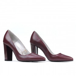 Elegante Damenschuhe 1261 Bordeaux-Perlmutt