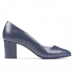 Damen elegante Schuhe 1268 Python Indigo