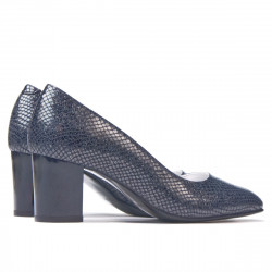 Damen elegante Schuhe 1268 Python Indigo