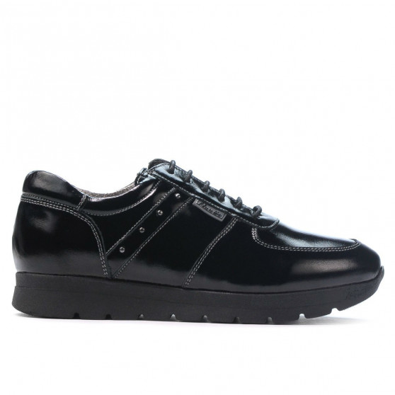 Damensportschuhe 6003 schwarzer Lack Damensportschuhe 6003 schwarzer Lack