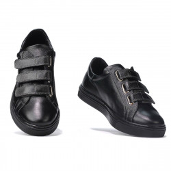 Herren Sportschuhe 893sc schwarz Klettverschluss