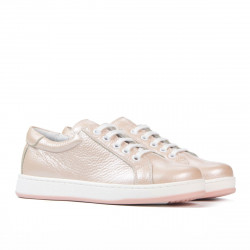 Kinderhalbschuhe 167 Perlmutt-Puder
