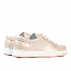 Kinderhalbschuhe 167 Perlmutt-Puder