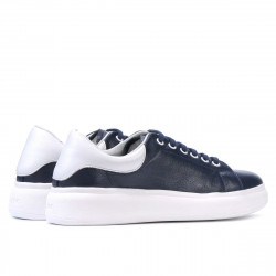 Damensportschuhe 6008 Indigo+Weiß