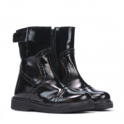 Kleine Kinderschuhe 101c schwarzer Lack
