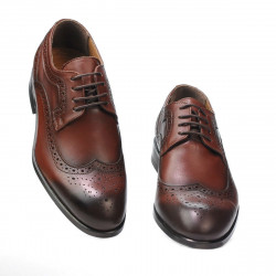 Elegante Herrenschuhe 892m in Cognac (große Größen)