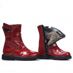 Kleine Kinderschuhe 101c Lack Burgund