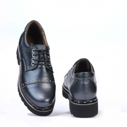 Damenschuhe lässig 6009 perlmutt anthrazit
