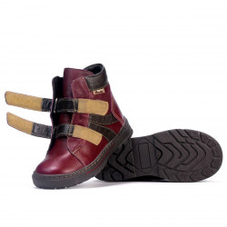 Kinderstiefel 3015 Bordeaux kombiniert