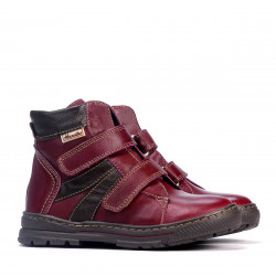 Kinderstiefel 3015 Bordeaux kombiniert