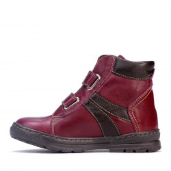 Kinderstiefel 3015 Bordeaux kombiniert