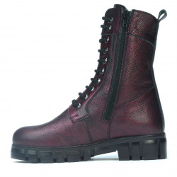 Damenstiefeletten 3337 Bordeaux Perlmutt