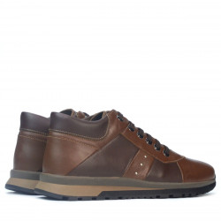Casual-Schuhe Herren 4110 braun+kaffee