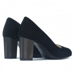 Elegante Damenschuhe 1273 in schwarzem Antilopenleder