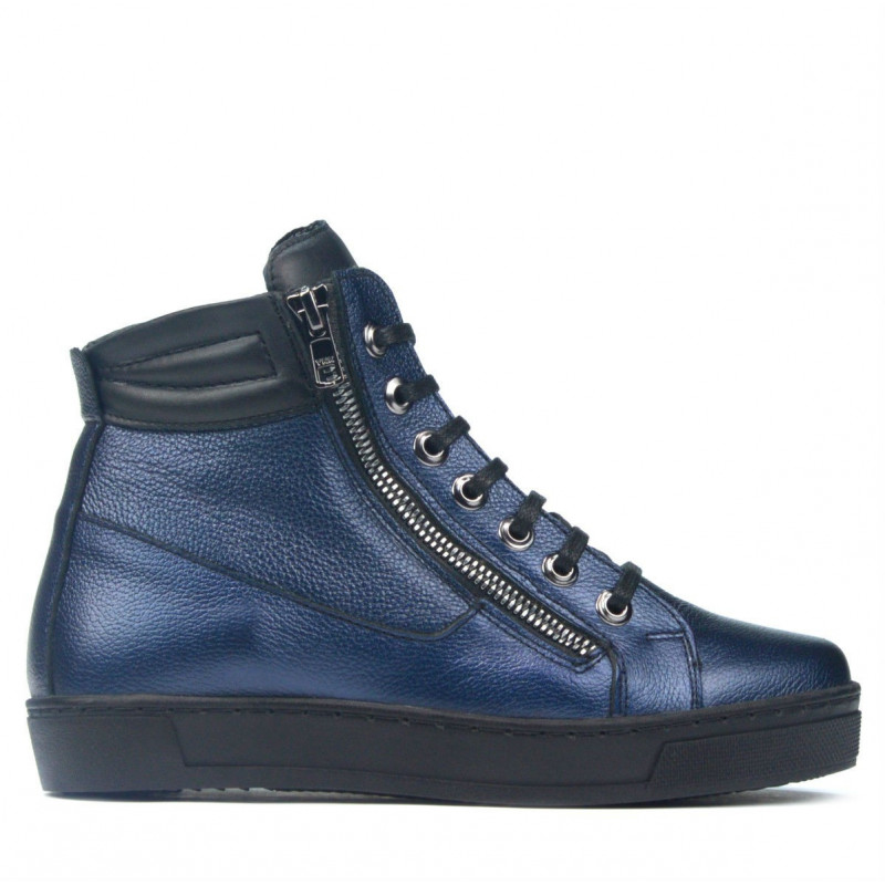 Stiefeletten 3339 indigo perlmuttfarben