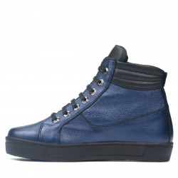 Stiefeletten 3339 indigo perlmuttfarben