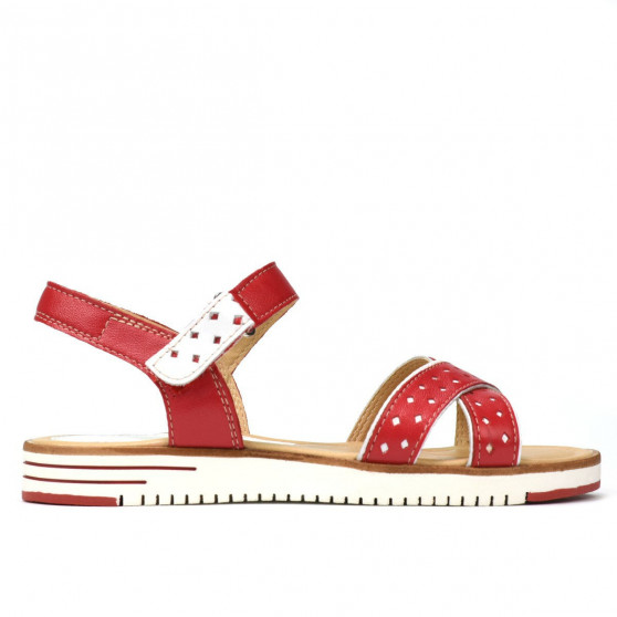 Damen-Sandalen 5061 Ingwer+Weiß Damen-Sandalen 5061 Ingwer+Weiß
