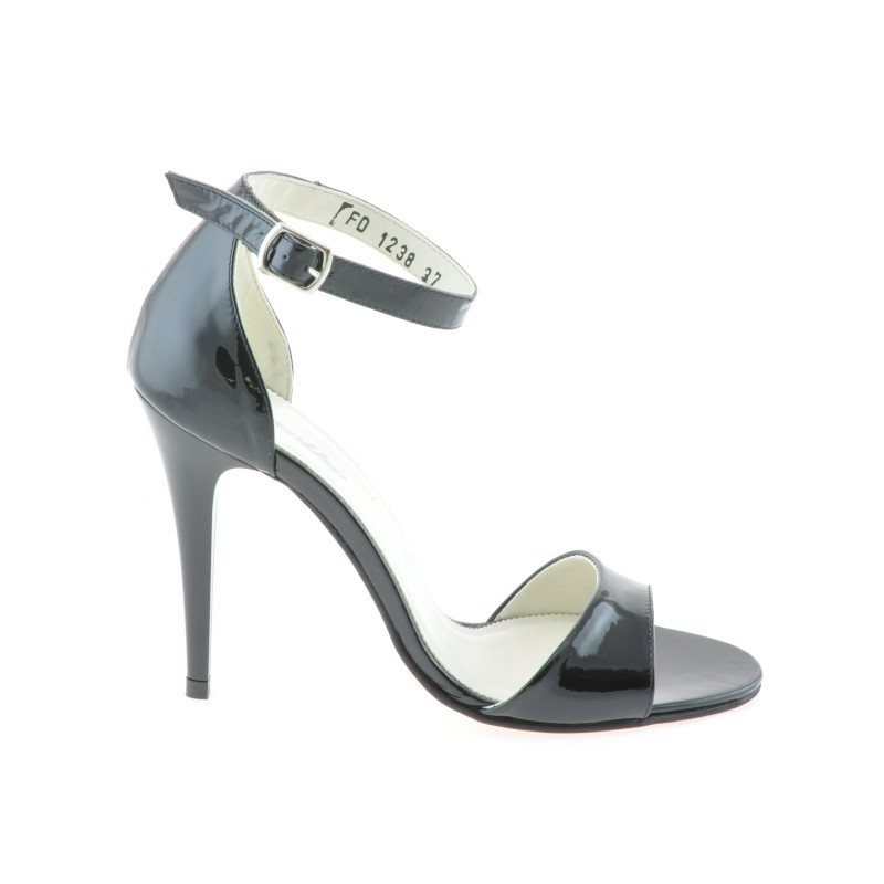 Damensandalen 1238 schwarzer Lack
