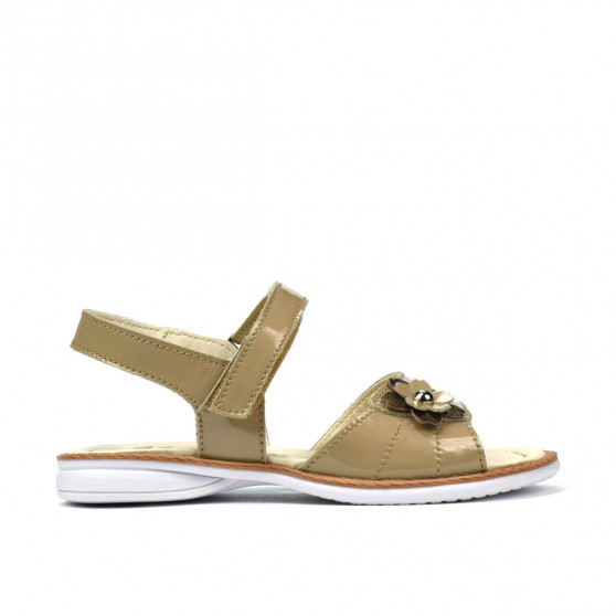 Kleinkinder Sandalen 55c Lack Beige Kleinkinder Sandalen 55c Lack Beige