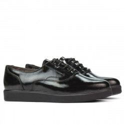 Damen Casual-Schuhe 664 Lack Schwarz
