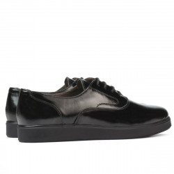 Damen Casual-Schuhe 664 Lack Schwarz