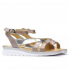 Damensandalen 5060 staubiges Rosa kombiniert