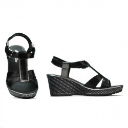 Damensandalen 5065 schwarz kombiniert