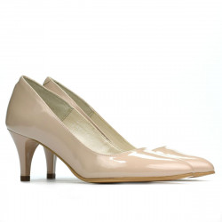 Elegante Damenschuhe 1242 Lack Elfenbein
