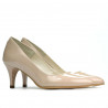 Elegante Damenschuhe 1242 Lack Elfenbein