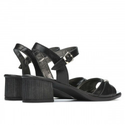 Damen-Sandalen 5066 Schwarz Perlmutt