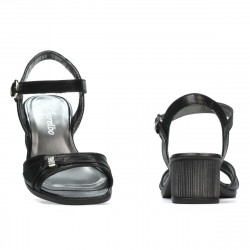 Damen-Sandalen 5066 Schwarz Perlmutt