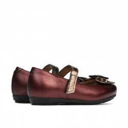 Kleinkinderschuhe 67c bordeaux perlmut kombiniert
