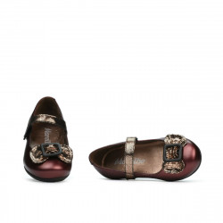 Kleinkinderschuhe 67c bordeaux perlmut kombiniert