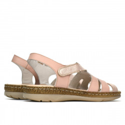 Damen-Sandalen 5062 Puder kombiniert