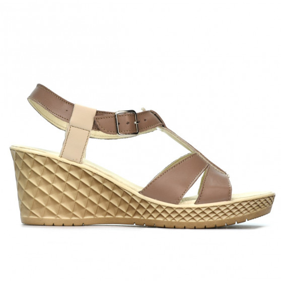 Damensandalen 5065 Capuccino kombiniert Damensandalen 5065 Capuccino kombiniert