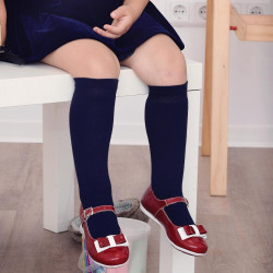 Kleine Kinderschuhe 51c Lack bordeaux+weiß